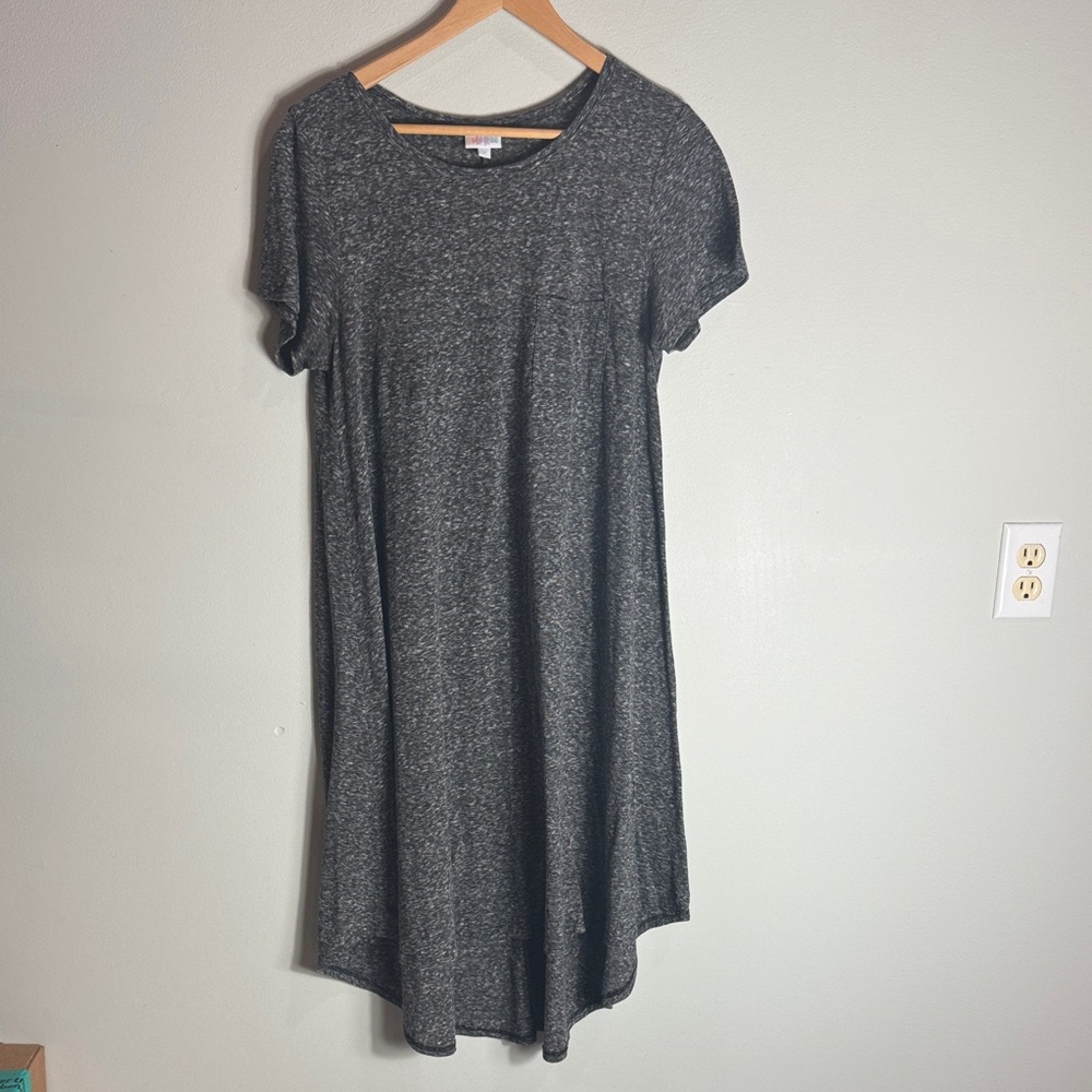 LuLaRoe Charcoal Midi Carley Dress